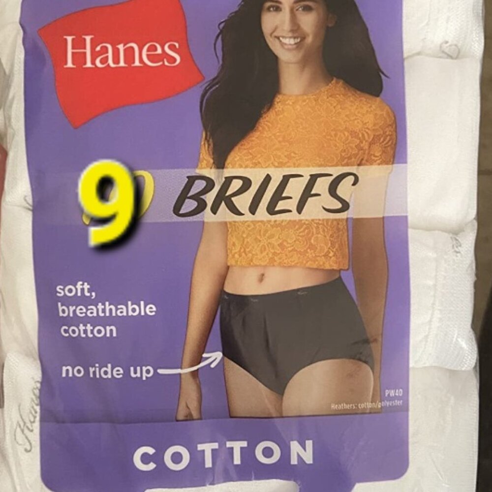 Hanes Womens Hi-Cut Briefs Size 12